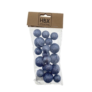 Ball With Glitter 18pcs D2