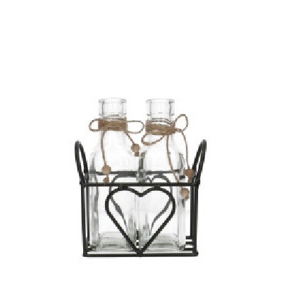 <h4>Valentine Tray 2bottle heart d05*15.5cm</h4>