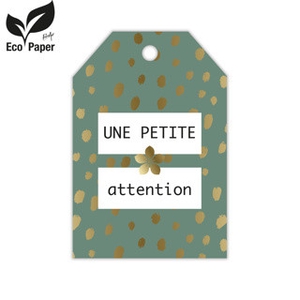 Labels Displ.Card F Attent. 5*8cm x20