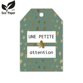 Labels Displ.Card F Attent. 5*8cm x20