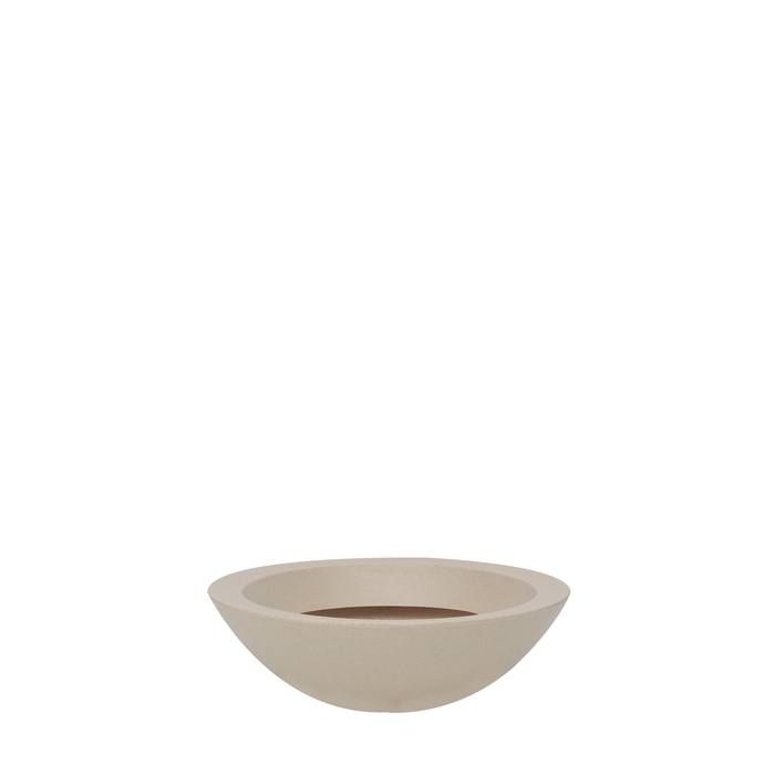 <h4>VASO MALTA BOWL 36 X 12 CM GRANITO AREIA</h4>