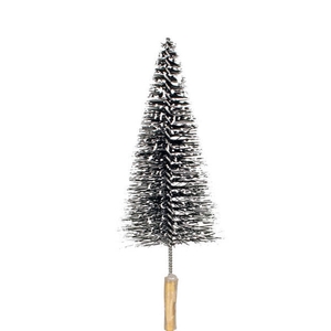 Bijsteker kerstboom+sneeuw 7cm+12cm stok