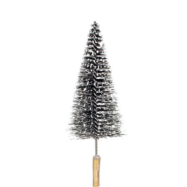 <h4>Bijsteker kerstboom+sneeuw 7cm+12cm stok</h4>