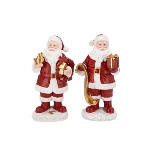 Lesly Red Santa Claus Deco Ass 14x11x27cm