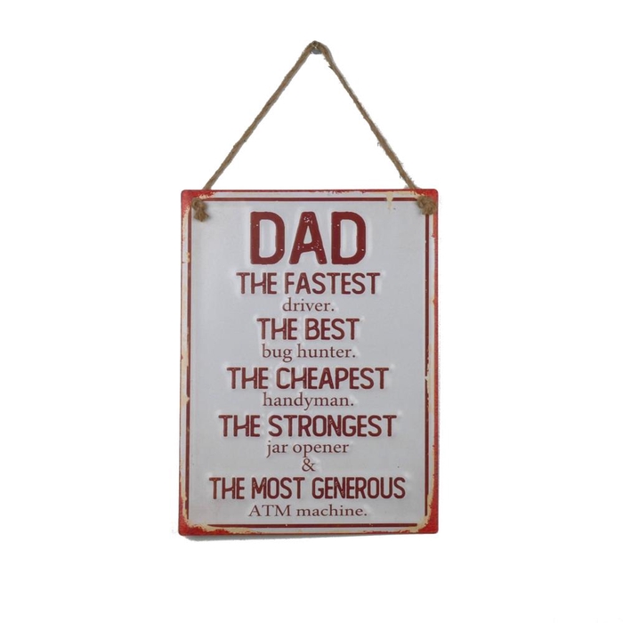 <h4>Wall Hanger Metal Dad 30x40cm</h4>