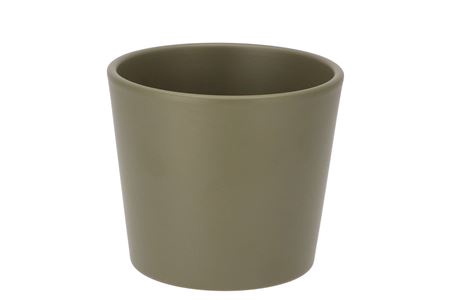 <h4>Ceramic Capers Green Pot 13cm</h4>