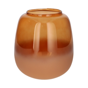 DF02-666003900 - Vase Amelie Duo d10.4/18.2xh20 brown matt/transp