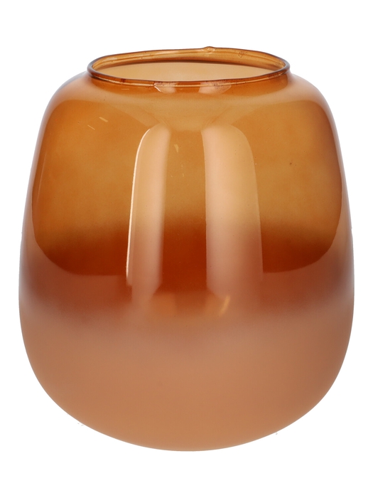 DF02-666003900 - Vase Amelie Duo d10.4/18.2xh20 brown matt/transp