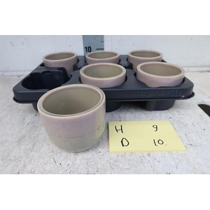 DEC POT GREY 10CM