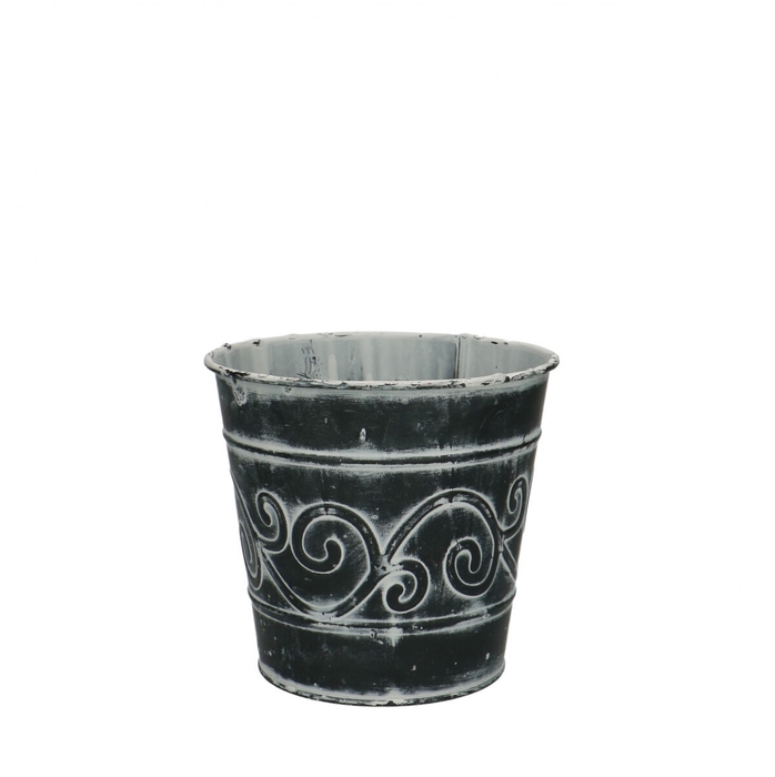 <h4>Zink Barok pot d13*12cm</h4>