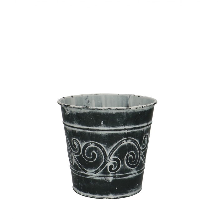 Zinc Barok pot d13*12cm