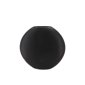 Jada Black Oval Vase 23x7cm