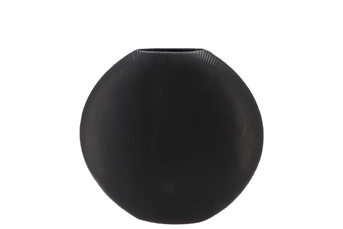 <h4>Jada Black Oval Vase 23x7cm Nm</h4>