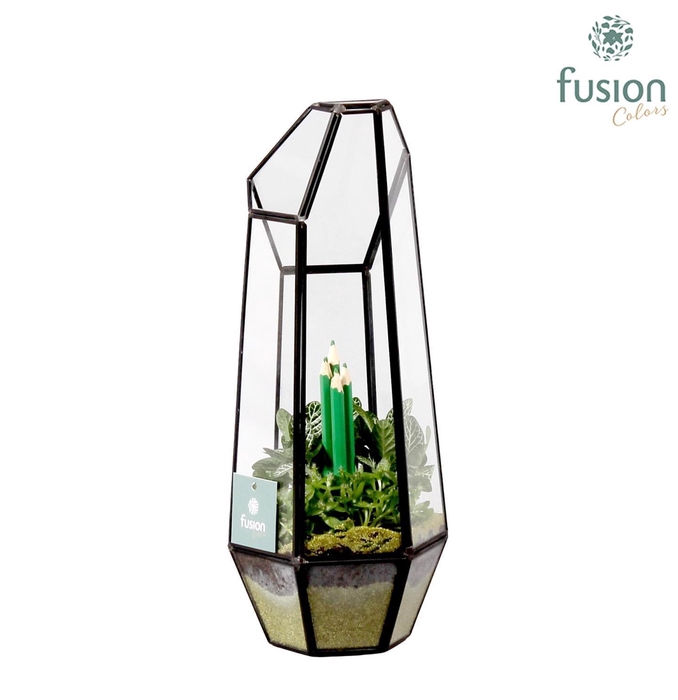 <h4>Metalen Lantaarn met B2S Arrangement D12 H30</h4>