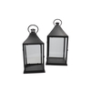 Lantern Metal Black S/2 50x25x26cm