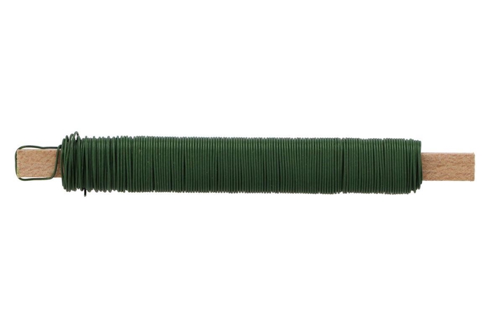Floristry Wire Wrap Green Shiny 10rol P/kg