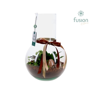 Green Bottle Suzanne Large met Pasen arrangement