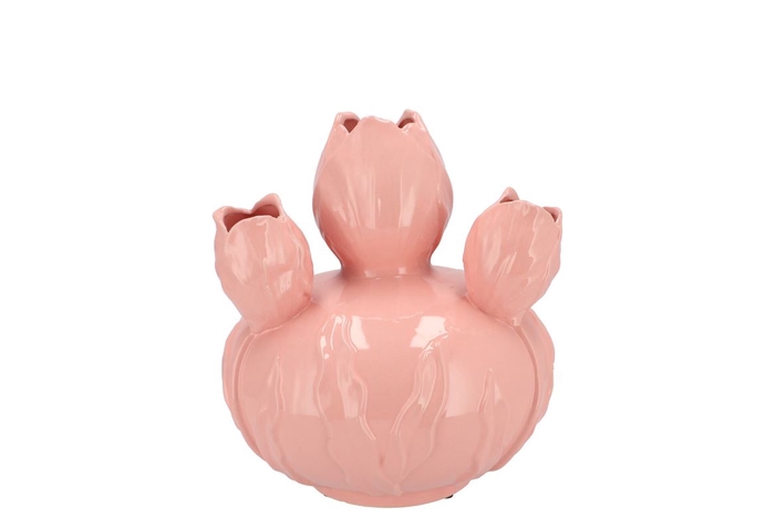 <h4>Mara Pink Vase Bowl Tulip 17x17x18cm Nm</h4>