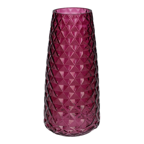 <h4>Vase Gemma diamond d6.5\\10xh21 aubergine transparent</h4>