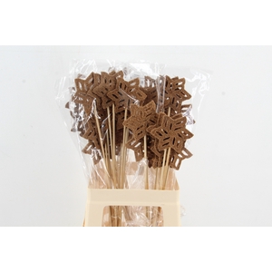 Stick Snowflake Mulch 9cm