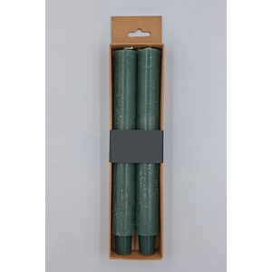 DF11-731278300 - Set/2 Dinner candle Lucian d3xh25 rustic forest green