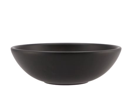 <h4>Vinci Matt Black Bowl Low 25x8cm</h4>