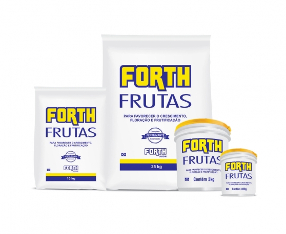 <h4>FERTILIZANTE FORTH FRUTAS 3KG (CX0 UNID)</h4>