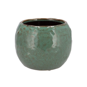 Iron Stone Green Ball Pot 24x24x16cm Nm