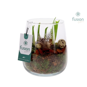 Glas Alzada klein met Pasen arrangement