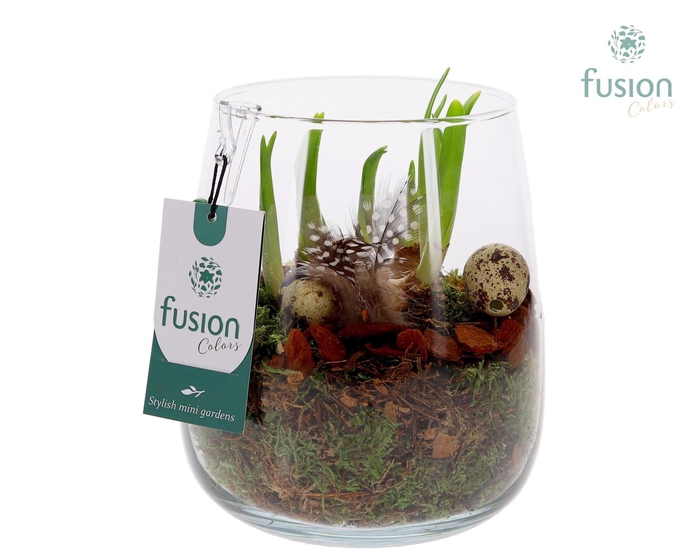 <h4>Glas Alzada klein met Pasen arrangement</h4>