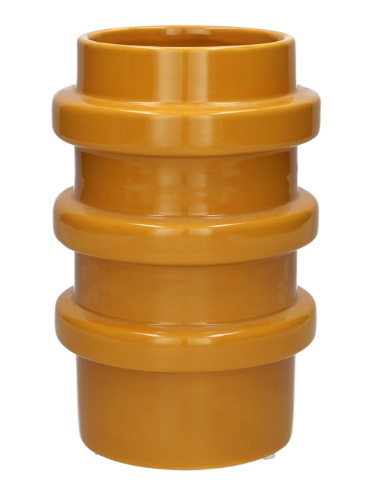 <h4>DF03-667232200 - Vase Fizz d10.5/13.2xh20.1 ochre</h4>