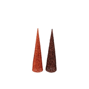 Sparkle Copper/bronze Cone Tree Led20 Ass 72x21x34cm