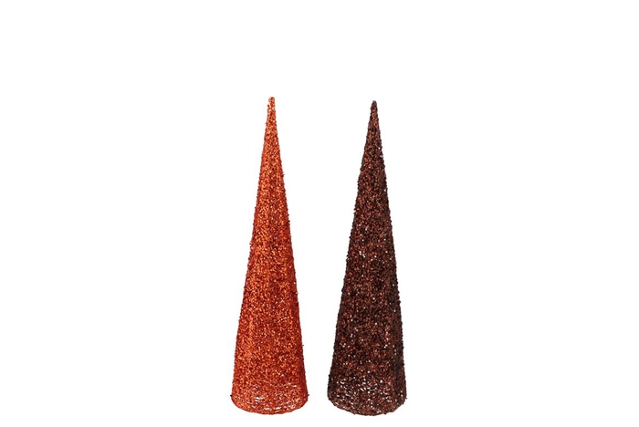 <h4>Sparkle Copper/bronze Cone Tree Led20 Ass 72x21x34cm</h4>