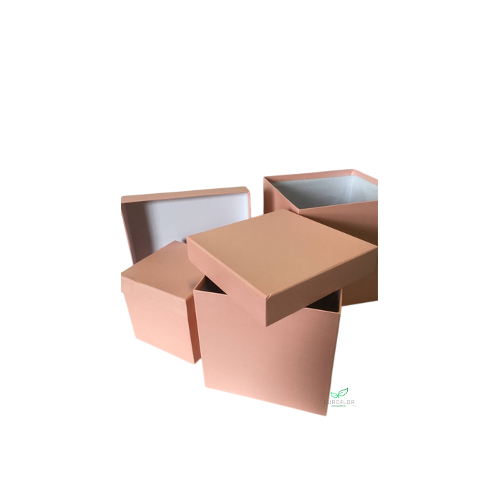 <h4>HOEDENDOOS 3BOXES 25cm 20cm 15cm PINK</h4>
