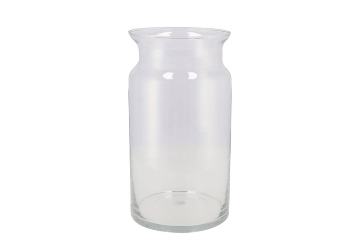Glass Milk Can Vase Heavy 15x30cm