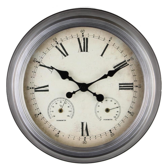 <h4>Clock Outdoor Ø47 Zinc 91395</h4>