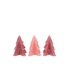 Frosty Sweets Pink Mix Pine Tree Candle 6x8cm Ass