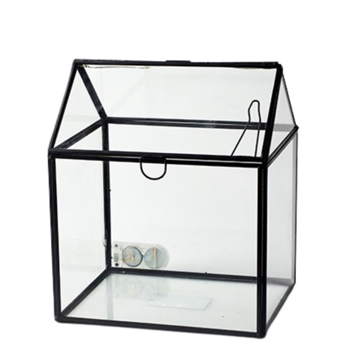 <h4>Glass Greenhouse LED 17*14*20cm</h4>