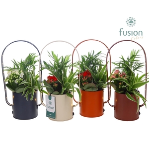 LED planter zink boog met arrangement