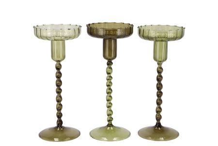 <h4>Jules Summer Green Mix Candle Holder Ass 9x17cm</h4>