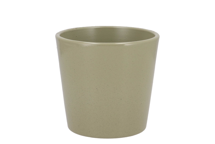 Ceramic Orchid Pot Kiwi Stone 13,5cm