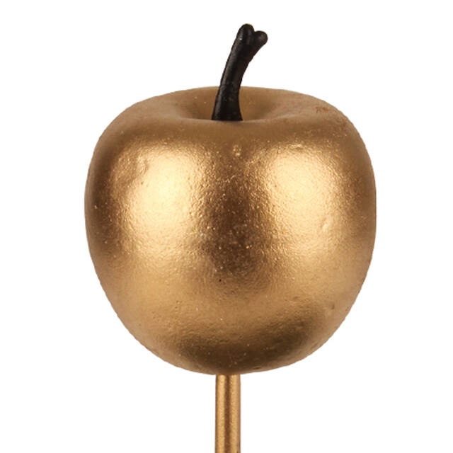 <h4>Bijsteker appel glans foam 4cm+12cm stok goud</h4>