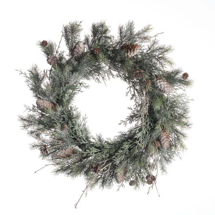 <h4>AF Wreath Pine Cedar Cone Fro</h4>