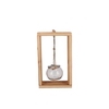 Polly Wood Rack 1 Glass Hanging 15x8x25cm