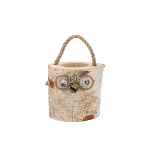 Nature Birch Face Pot 12x13cm Nm