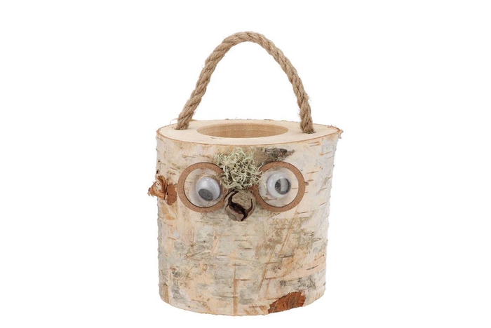 Nature Birch Face Pot 12x13cm Nm