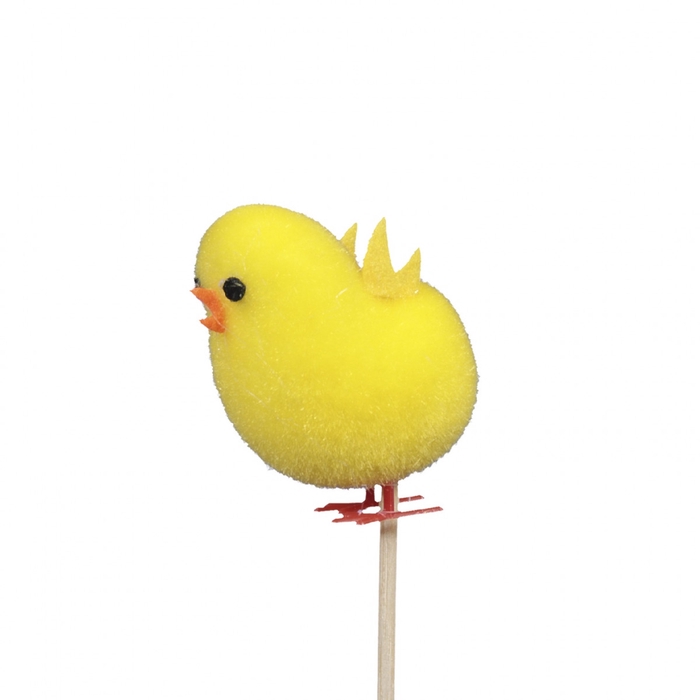 <h4>Pasen Bijsteker 20cm kuiken flock 4.5cm</h4>