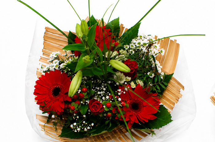 <h4>Boeket bamboo rood</h4>