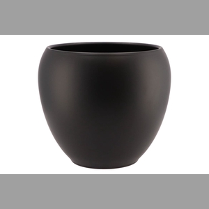 Vinci Matt Black Flower Pot 28x24cm