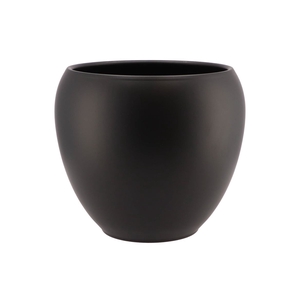 Vinci Matt Black Flower Pot 28x24cm